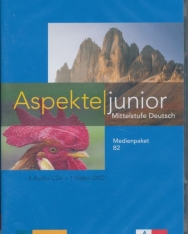 Aspekte junior B2: Mittelstufe Deutsch. Medienpaket (4 Audio-CDs + Video-DVD)