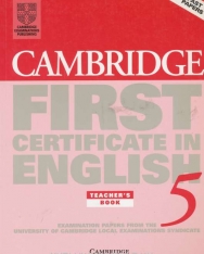 Cambridge First Certificate in English 5 Examination Papers Teacher's Book