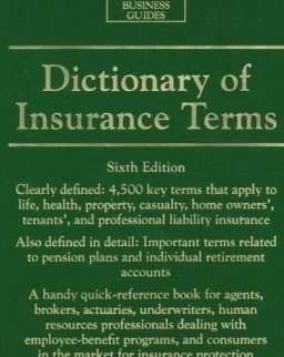 Barron's Dictionary of Insurance Terms