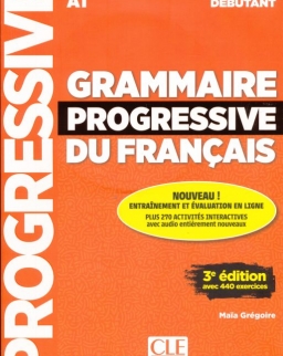 Grammaire progressive du français - Niveau débutant - 3eme édition - Livre + CD + Appli-web