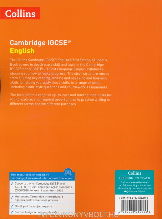 Cambridge IGCSE™ English Student’s Book (Collins Cambridge IGCSE ...