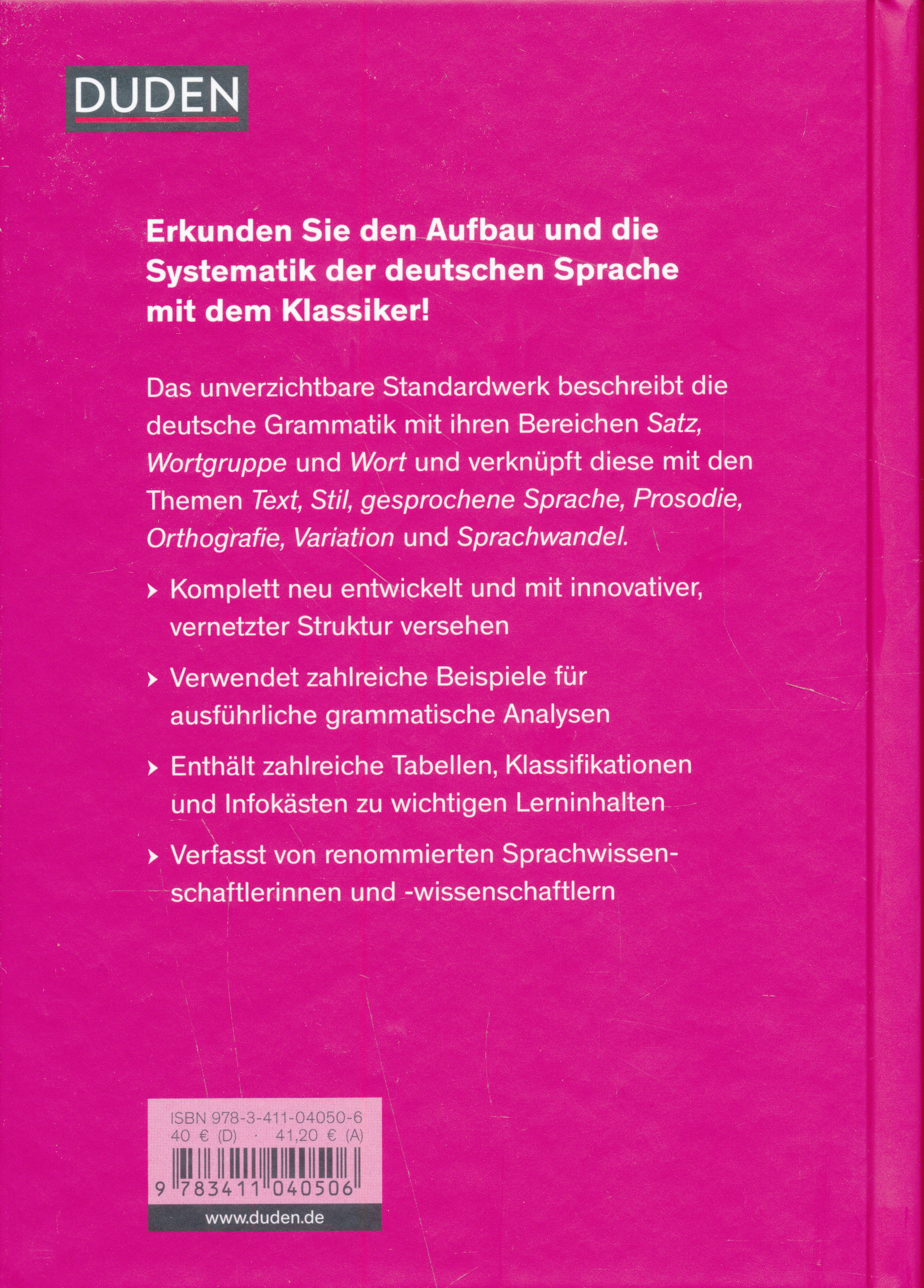 Duden - Die Grammatik: Struktur und Verwendung der deutschen