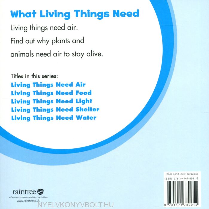 Living Things Need Air Nyelvkönyv Forgalmazás Nyelvkönyvbolt