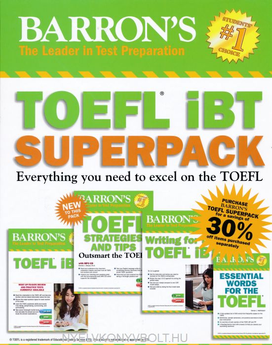 Barron S Toefl Ibt Superpack 3rd Edition Nyelvk 246 Nyv