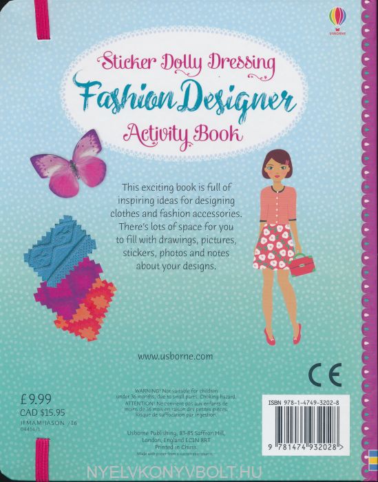 Usborne's Dolly Dressing Fashion Designer London Sticker Book