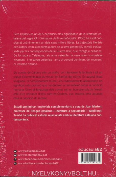 Pere Calders: Croniques De La Veritat Oculta | Nyelvkönyv forgalmazás ...