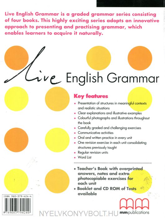 Live English Grammar Beginners Teachers Book Nyelvkönyv Forgalmazás