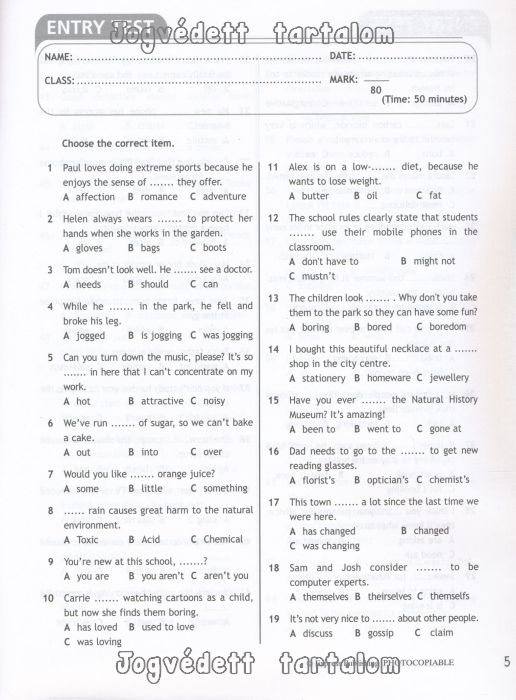 Access 4 Test Booklet | Gyerekkönyv forgalmazás - Gyerekkönyvbolt