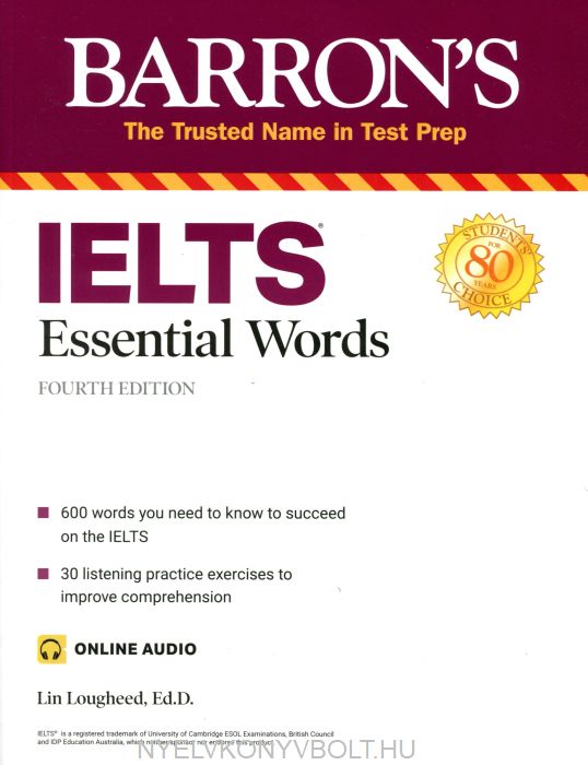 IELTS Essential Words Barron s Test Prep With Online Audio Fourth 