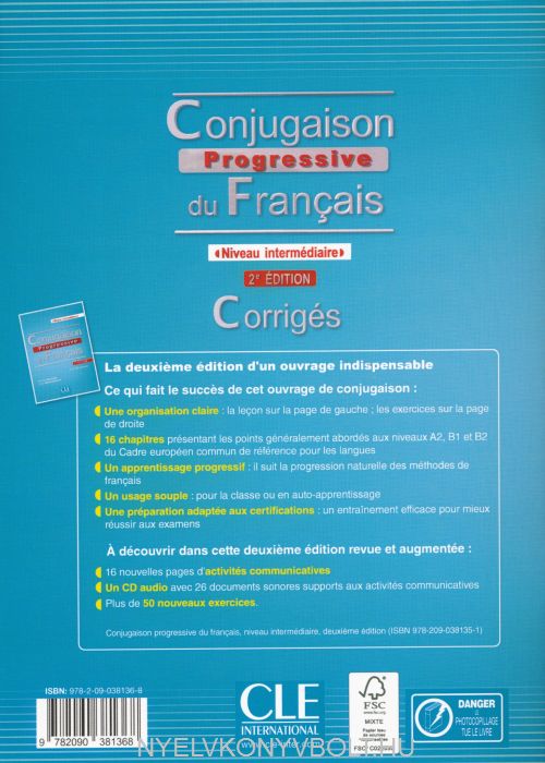 Conjugaison Progressive Du Français Avec 450 Exercices 2e édition ...