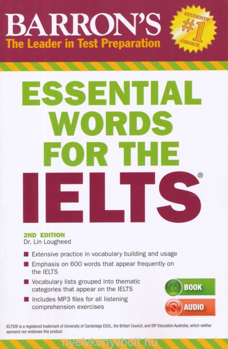 Barrons Essential Words For The Ielts With Mp3 Audio Cd 2nd Edition